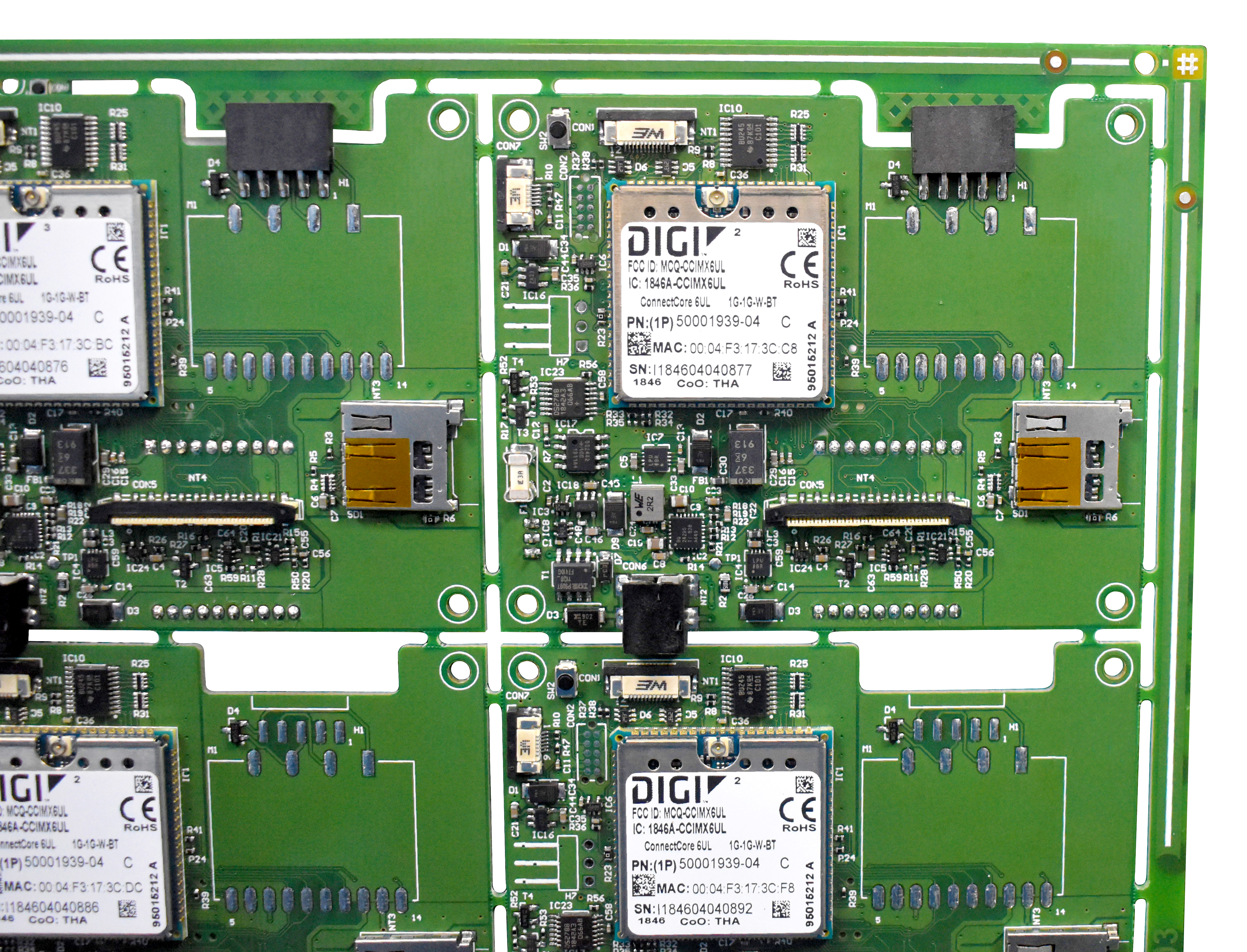 Assembled PCB