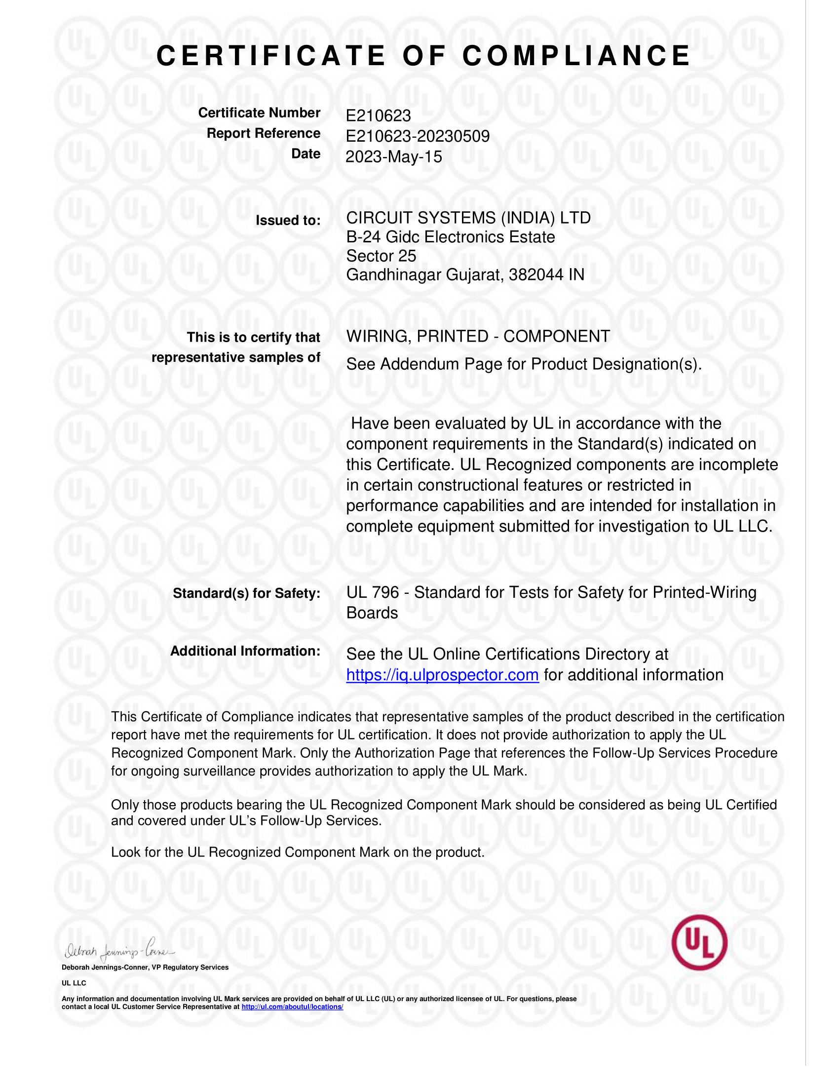 ISO Certificate